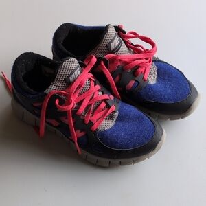 Nike Blue and Black Sneakers with Sporty Design